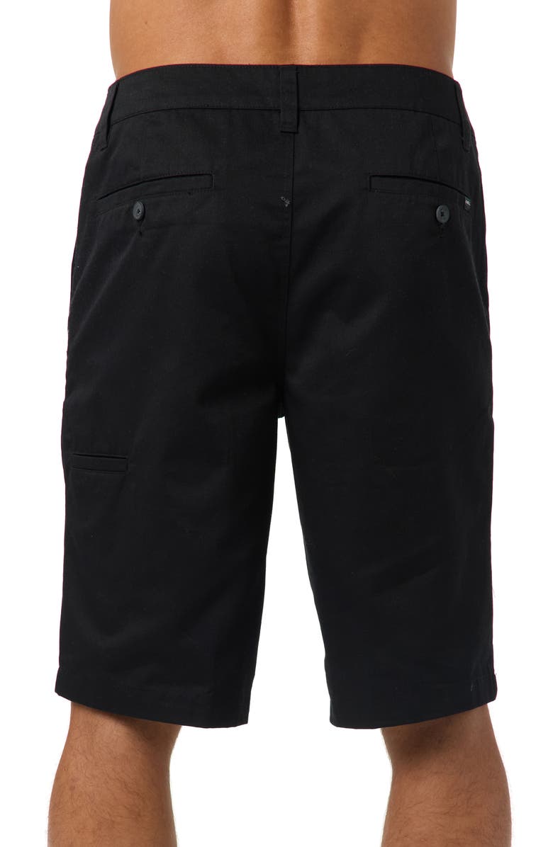 O'Neill Redwood Relaxed Fit Chino Shorts, Alternate, color, Black