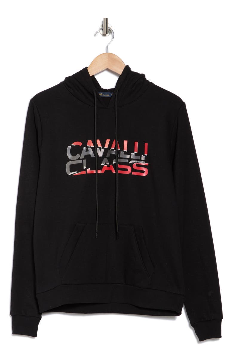 Cavalli Class Cotton Mirror Graphic Hoodie, Alternate, color, 