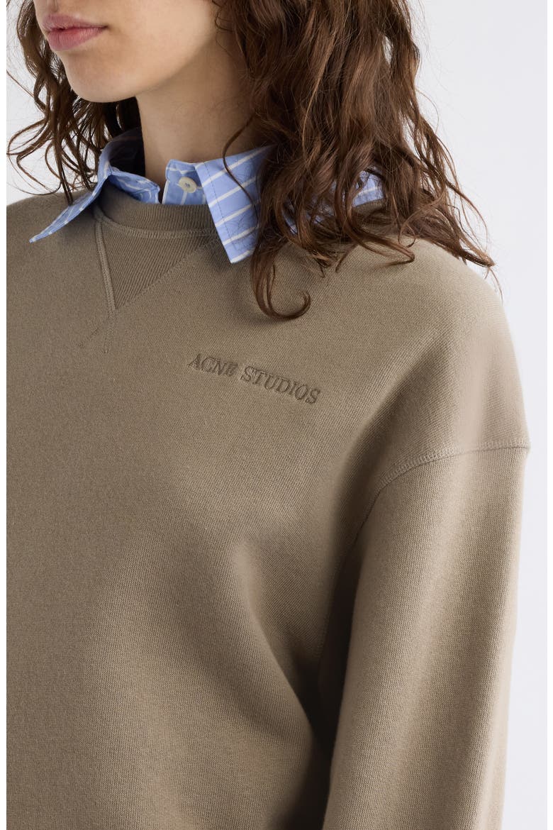 Finten C Organic Cotton Sweatshirt, Alternate, color, BEIGE/ BLUE
