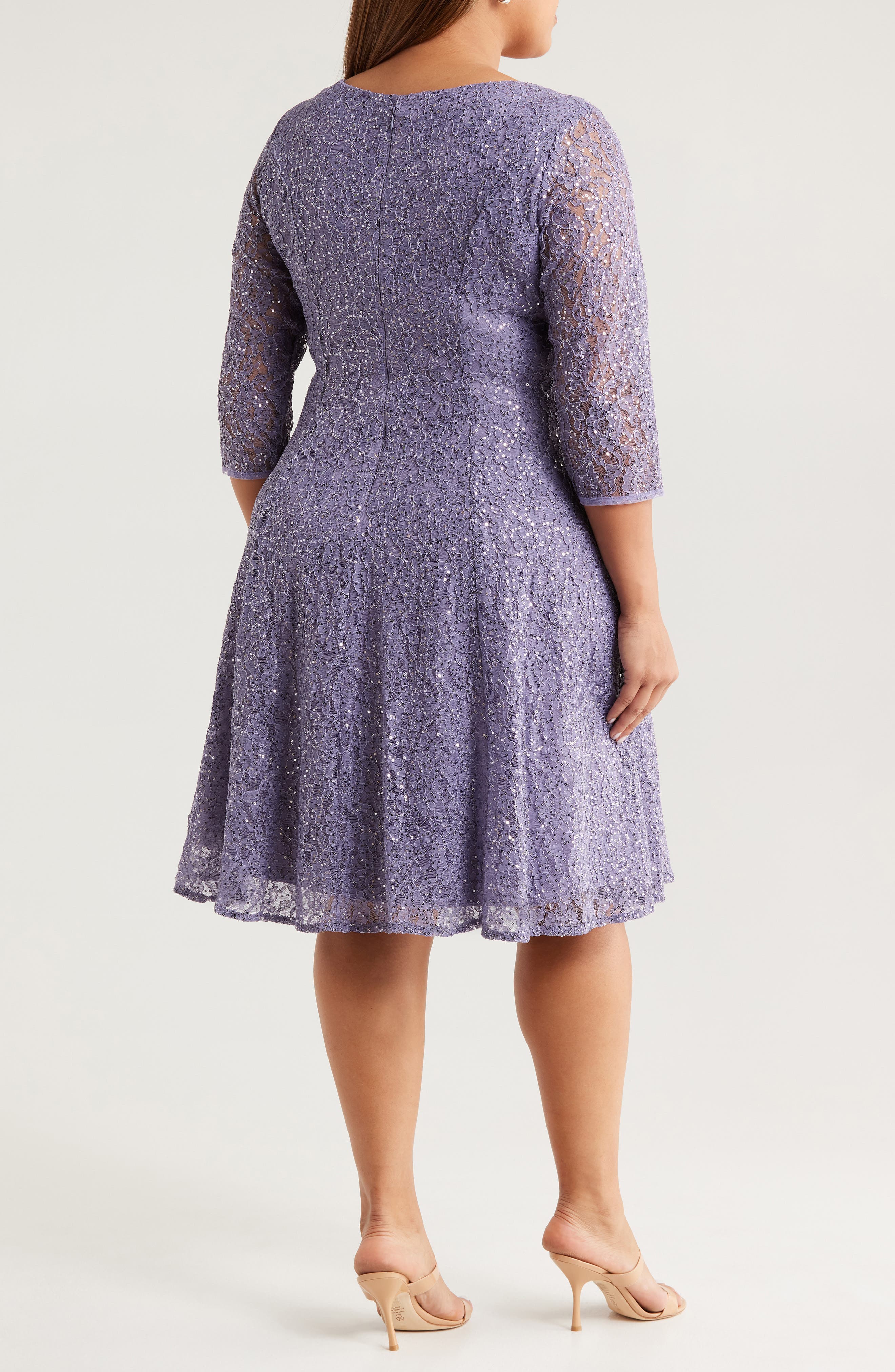 Lace Fit & Flare Dress - image 4