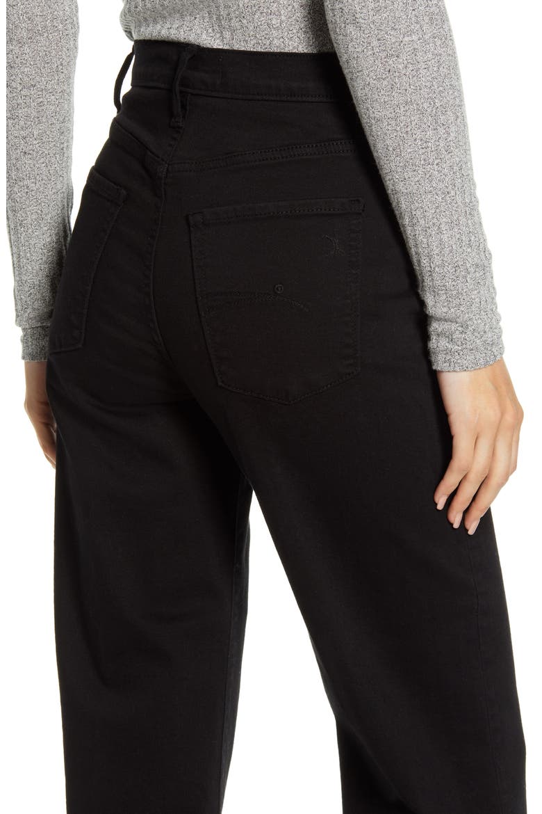 Milla Crop Wide Leg Jeans, Alternate, color, PURE BLACK