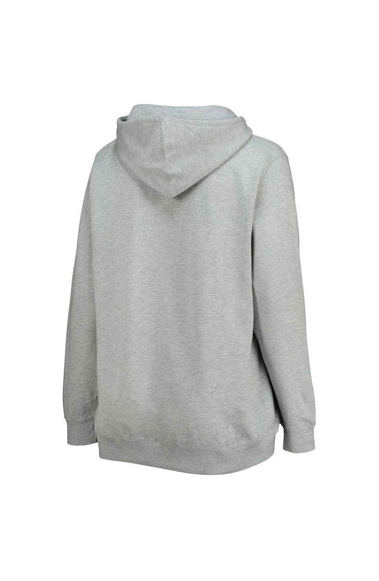 PROFILE Women's Heather Gray Kansas City Royals Plus Size Notch Neck Fleece Pullover Hoodie, Alternate, color,