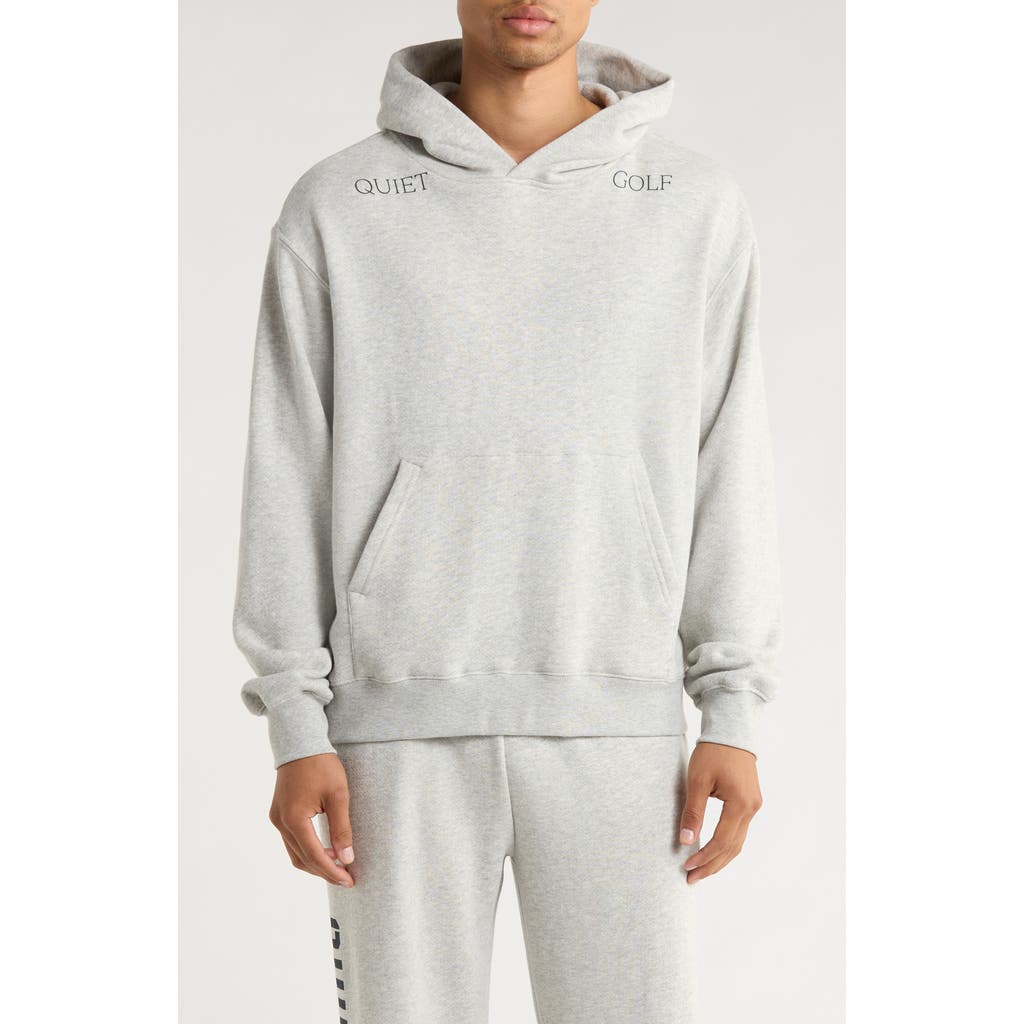 Quiet Golf Logo Hoodie in Ash  product