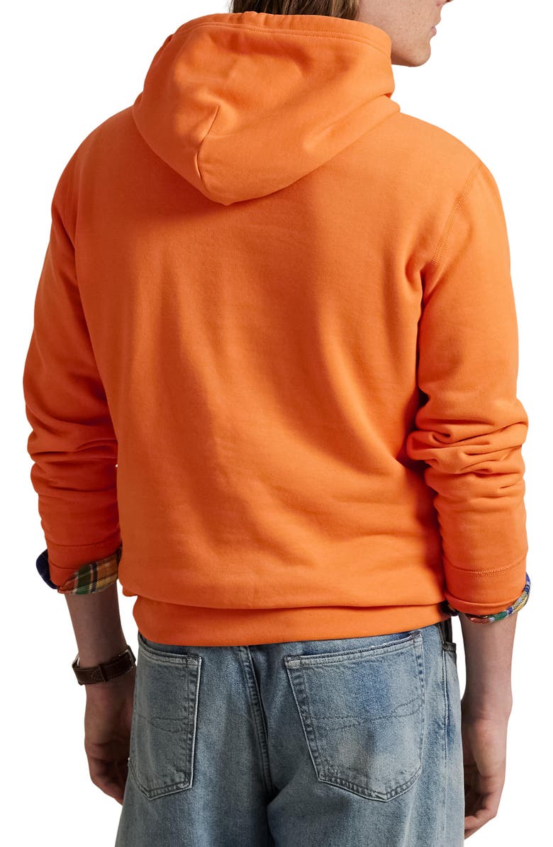 Polo Ralph Lauren Cotton Blend Fleece Hoodie, Alternate, color, Bedford Orange