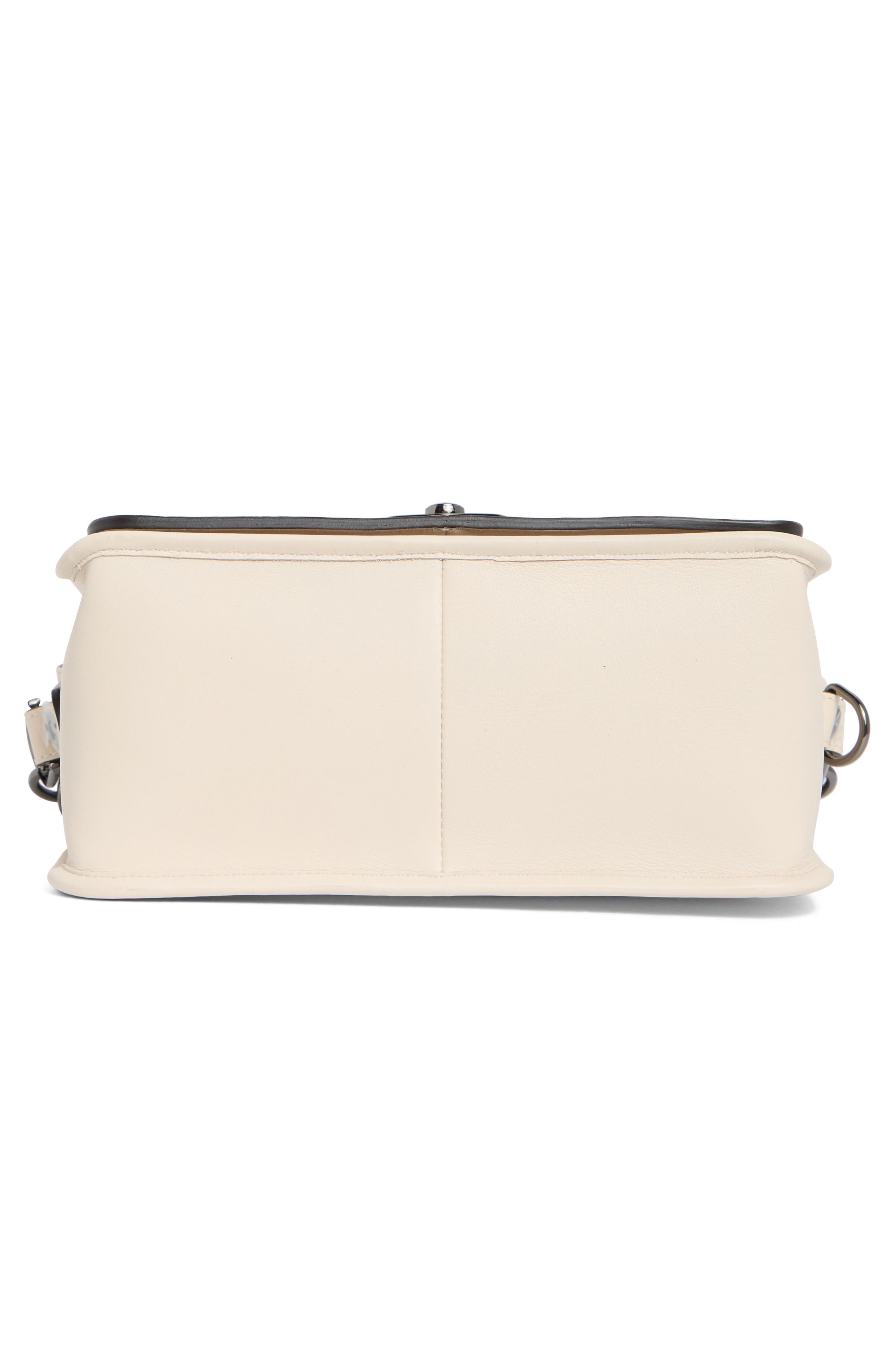Longchamp Mademoiselle Medium Leather Satchel, Alternate, color, Ivory