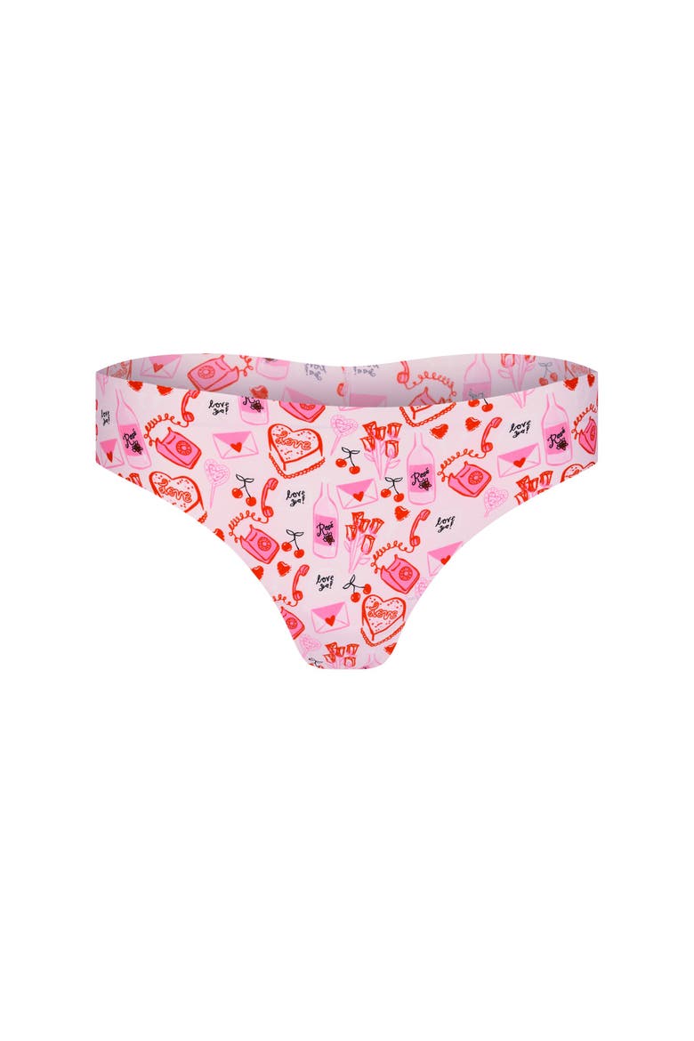Francine Thong Panties Pack of 3, Alternate, color, Heart red