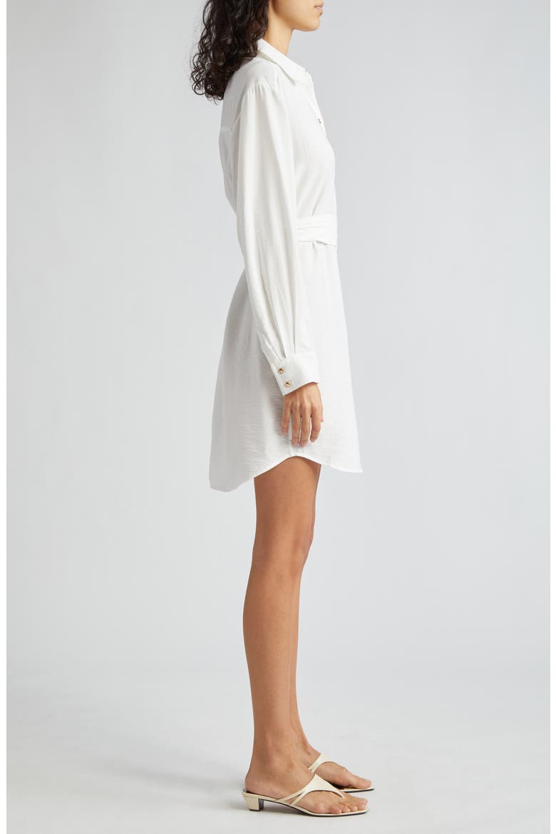 Berkley Long Sleeve Shirtdress, Alternate, color, IVORY
