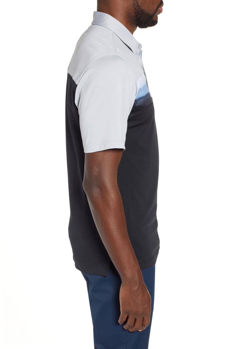 Wiz With Colorblock Polo, Alternate, color, HEATHER MICROCHIP