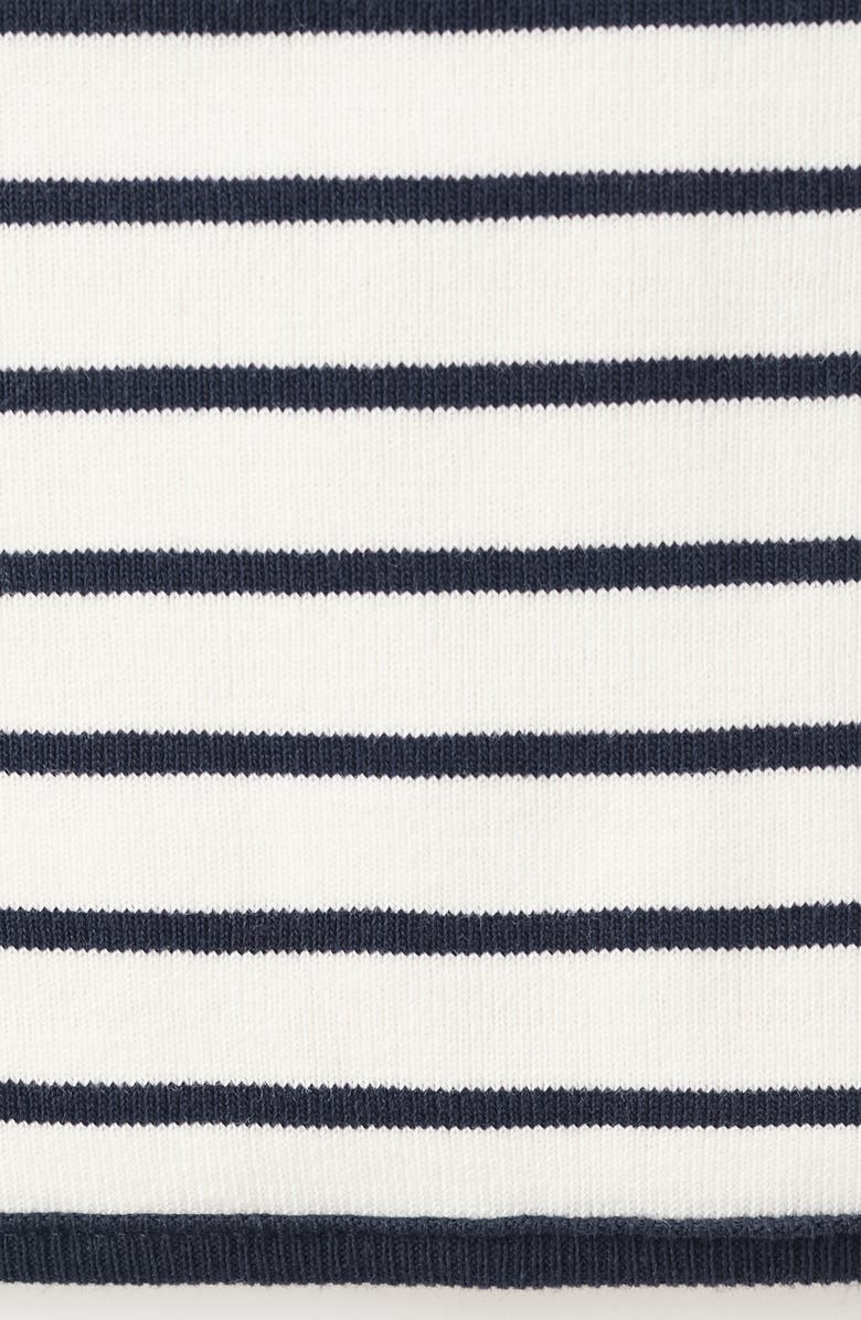 MANGO Boat Neck Cotton T-Shirt, Alternate, color, Off White