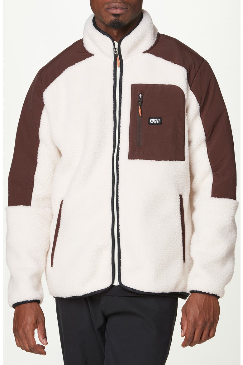Quilchena Fleece Jacket, Main, color, TOFU CHICORY COFFEE