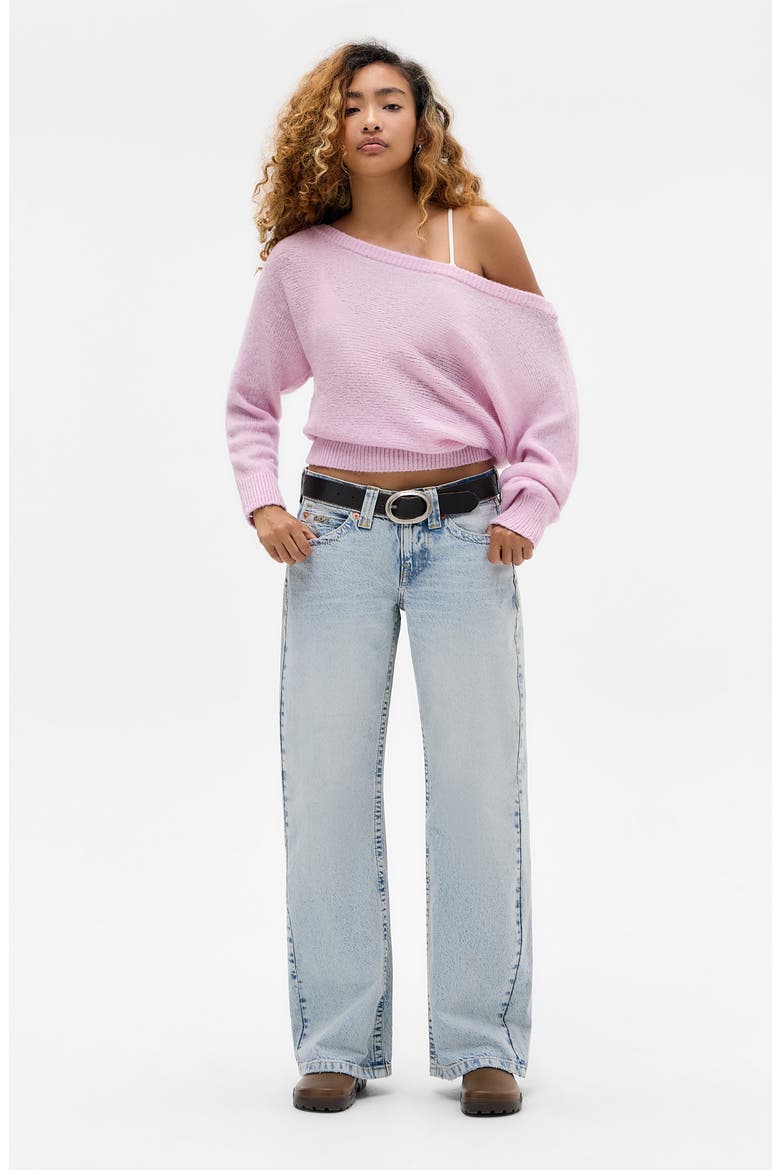 Kayla Aruba Wide Leg Jeans, Alternate, color, BLEACH