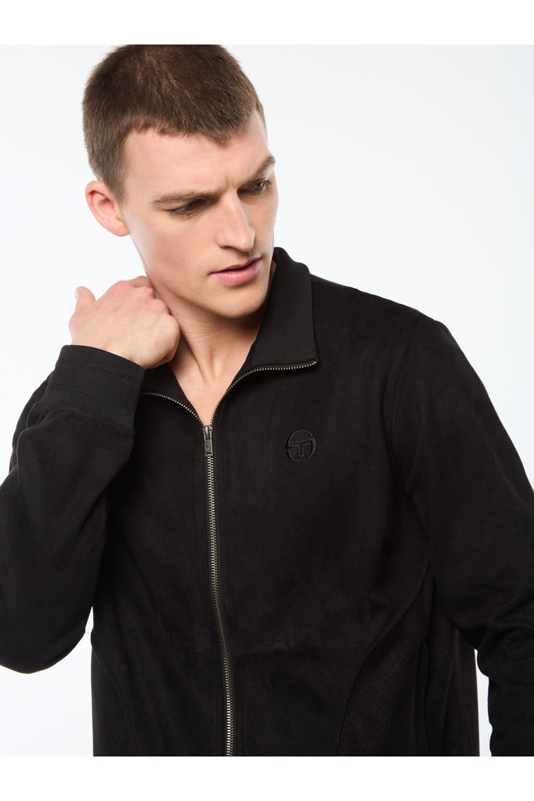 Camoscio Track Jacket, Alternate, color, BLACK BEAUTY