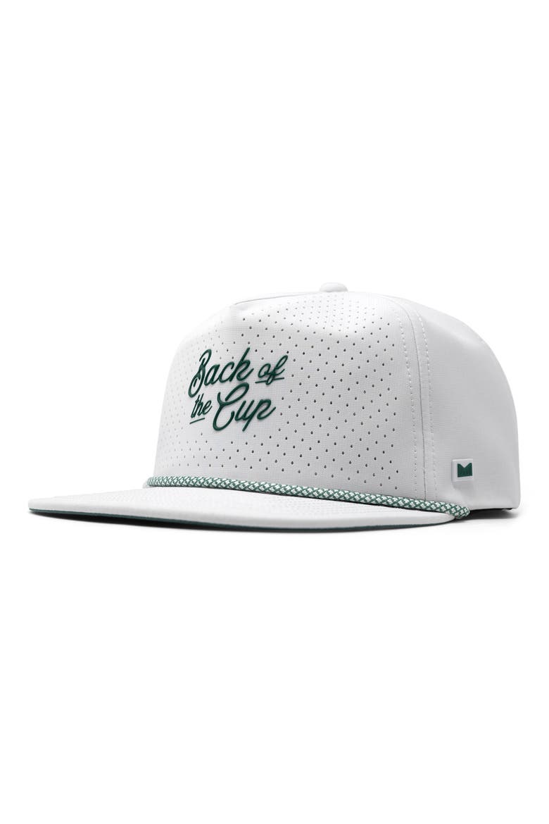 Coronado Links Hydro Performance Snapback Hat, Main, color, WHITE/ GREEN
