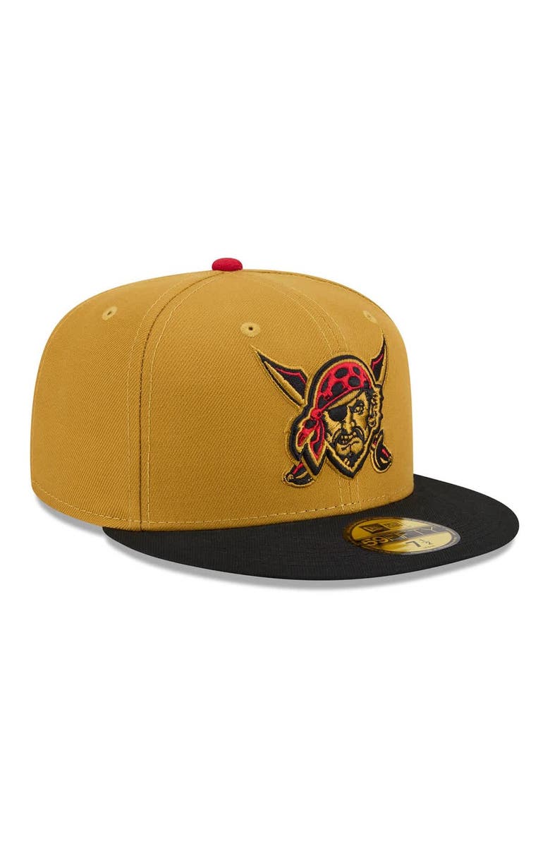 New Era Men's New Era Gold/Black Pittsburgh Pirates 2026 City Connect 59FIFTY Fitted Hat, Alternate, color, Gold