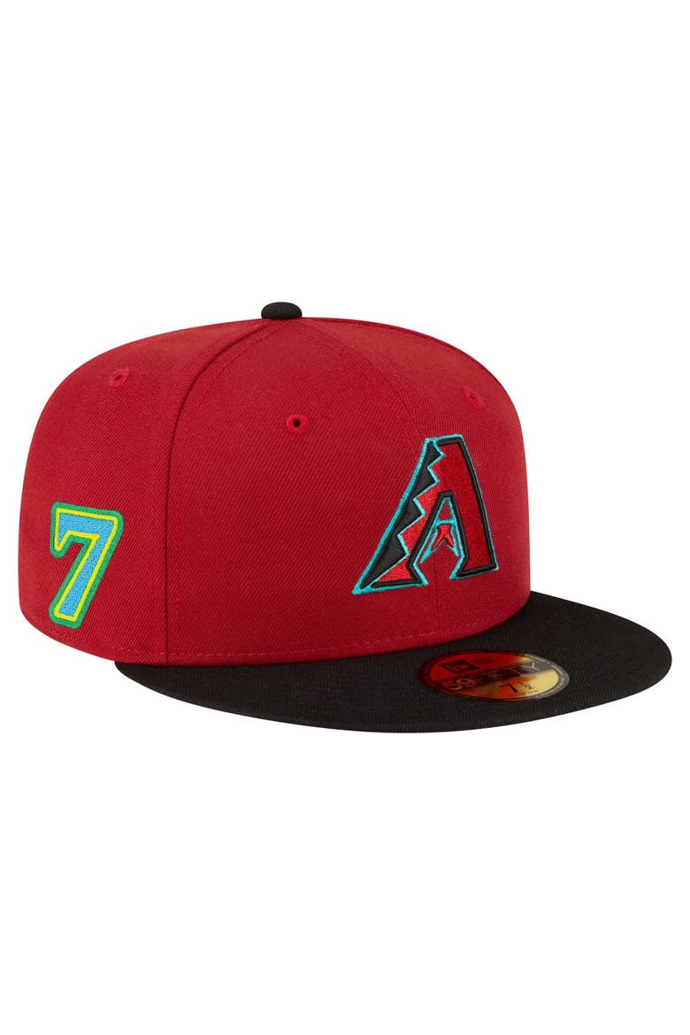 Men's New Era Corbin Carroll Red Arizona Diamondbacks 2025 Player’s Weekend 59FIFTY Fitted Hat, Main, color, Red