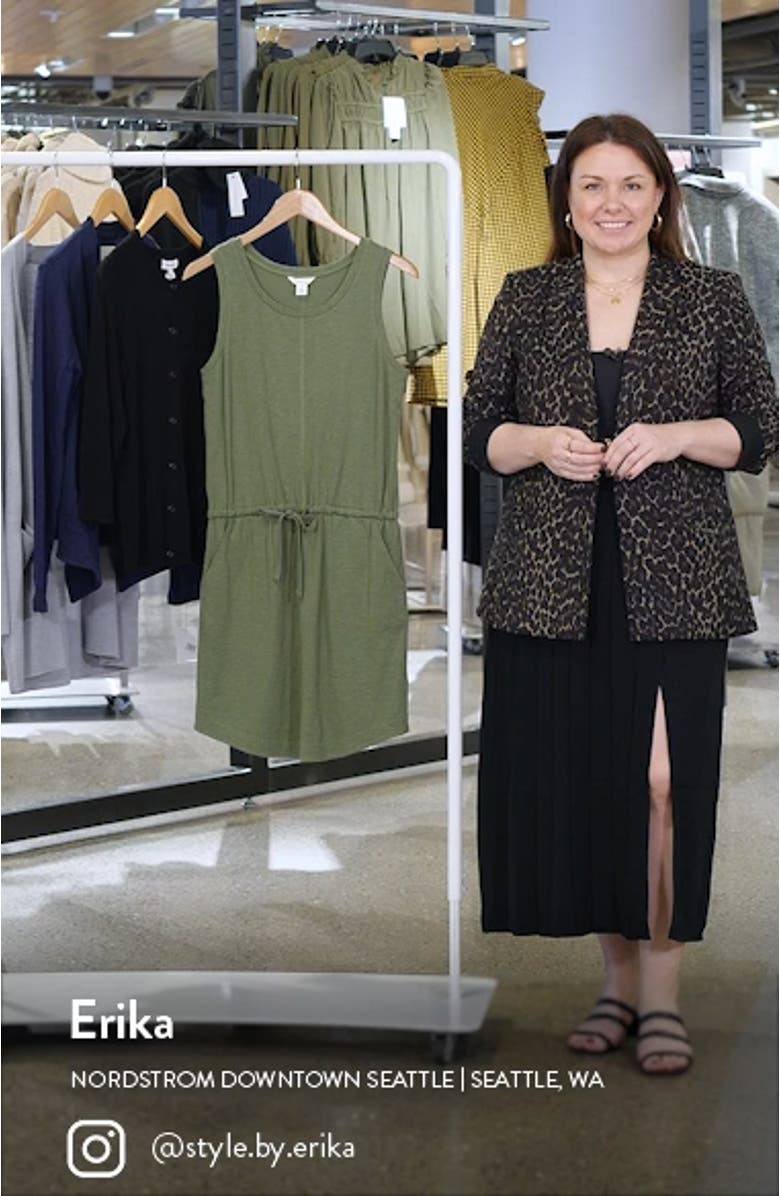 Drawstring Organic Cotton Minidress, sales video thumbnail