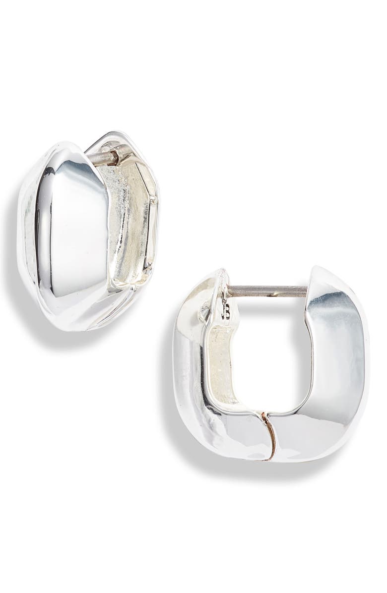 JENNY BIRD Chubby Cushion Huggie Hoop Earrings, Main, color, 