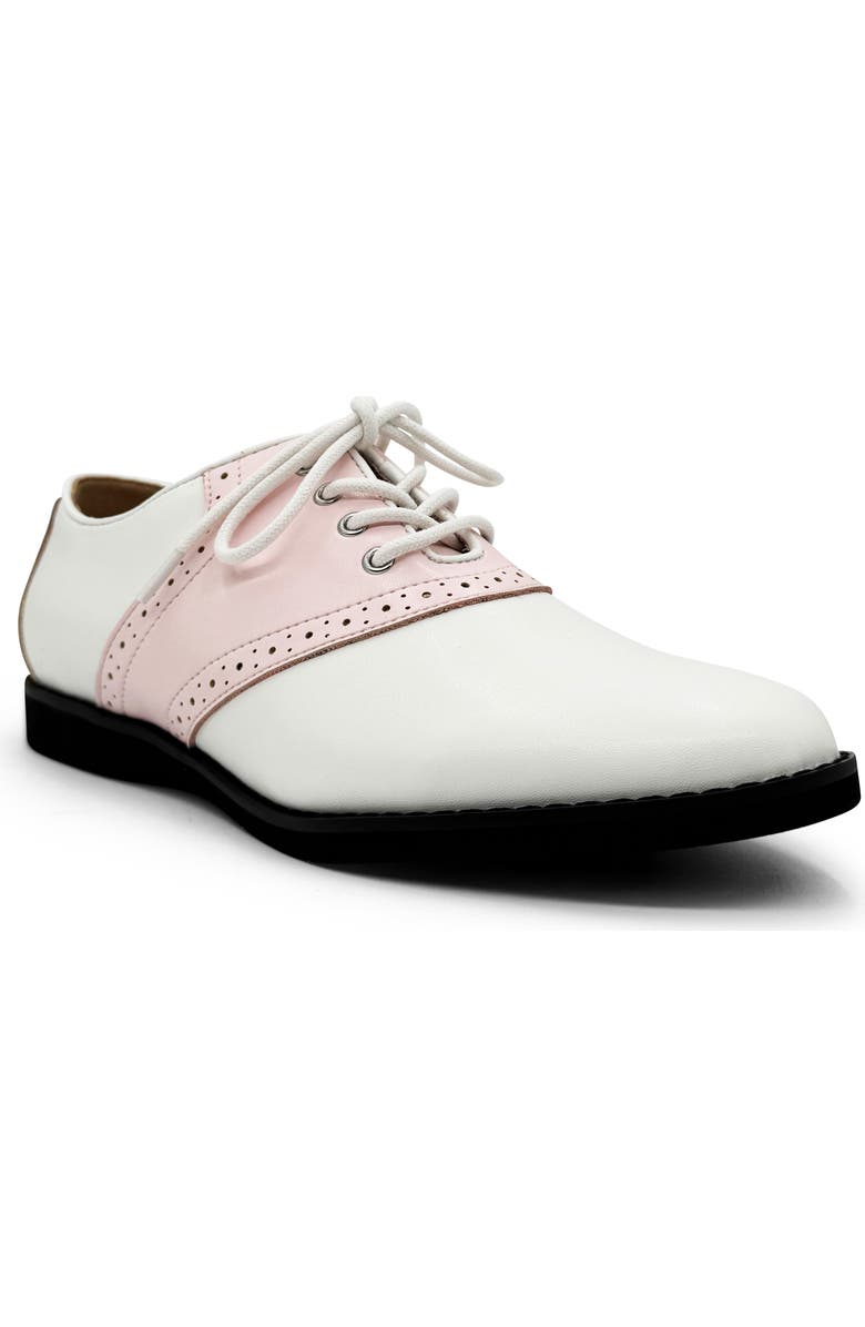 CHELSEA CREW Rizzo Colorblock Derby, Main, color, Pink And White Pu