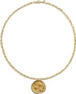 Monica Vinader Talisman Recycled 18K Gold Plate, Sterling Silver & Diamond Pendant Necklace