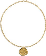 Monica Vinader Talisman Recycled 18K Gold Plate, Sterling Silver & Diamond Pendant Necklace