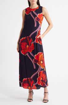 Lost + Wander Iris Floral Print Sleeveless Maxi Dress