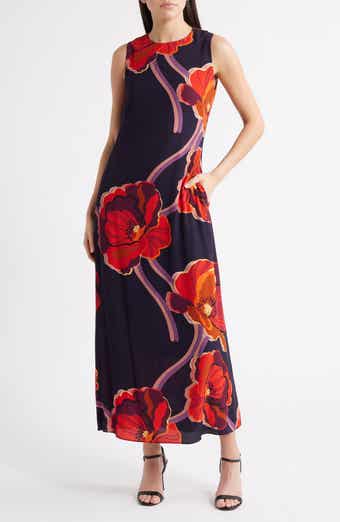 Lost + Wander Iris Floral Print Sleeveless Maxi Dress