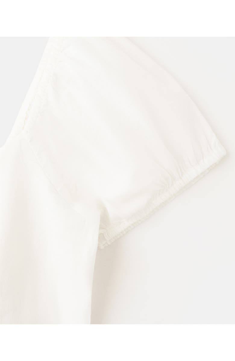 MANGO TEEN Puff Sleeve Cotton Crop Top, Alternate, color,