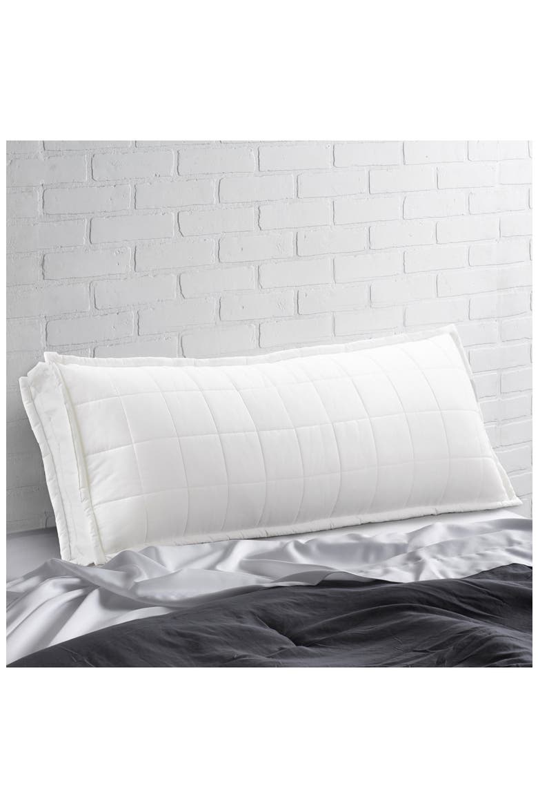 4 Sided Gusset Pillow Shell Turtle Top Body Pillow - White, Alternate, color, WHITE