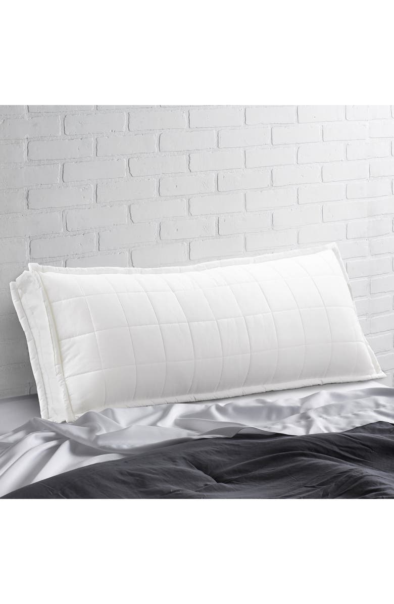 ELLA JAYNE HOME 4 Sided Gusset Pillow Shell Turtle Top Body Pillow - White, Alternate, color, White