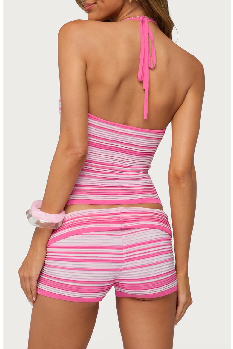 Eisley Striped Knit Halter Top, Alternate, color, PINK