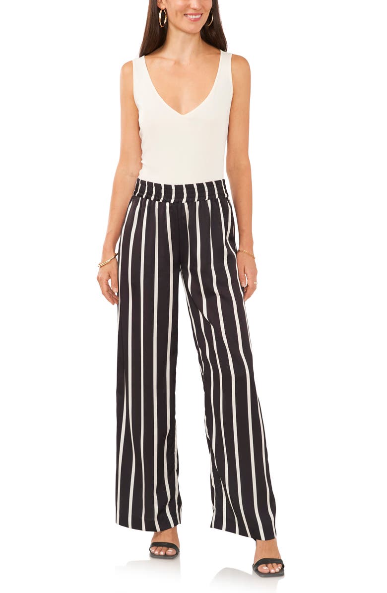 Vince Camuto Stripe Wide Leg Pants, Alternate, color,