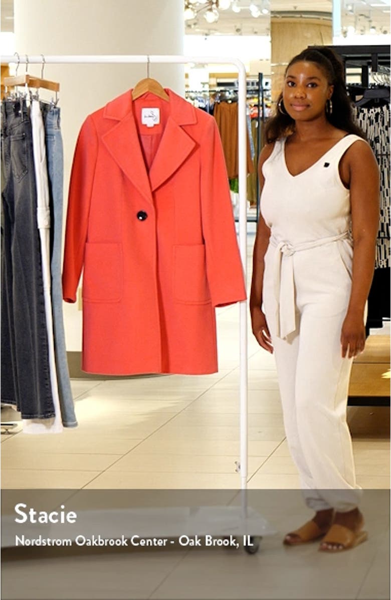 Wool Blend Blazer Coat, sales video thumbnail