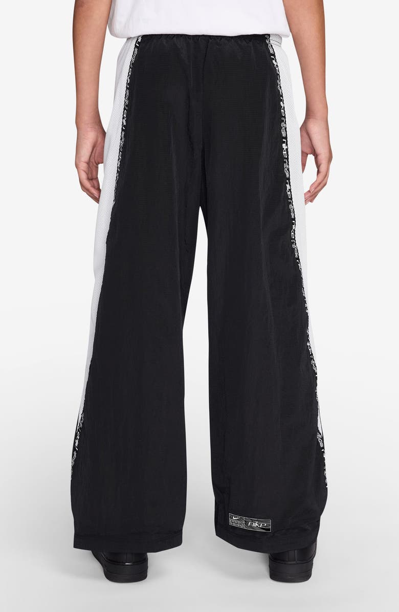 Nike Kids' Woven Dance Pants, Alternate, color, Black/ White/ White