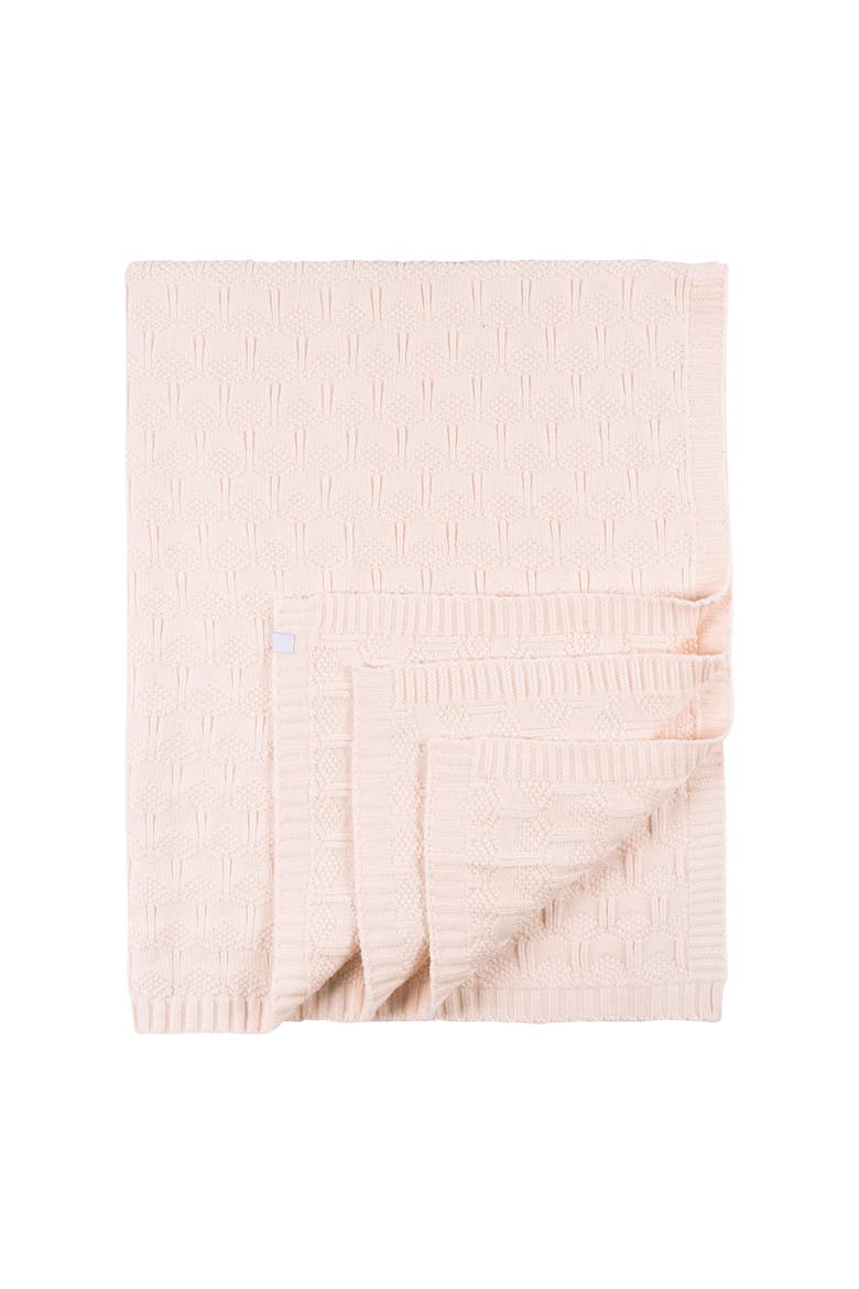 Sweater Knit Blanket Tan, Main, color, Pink