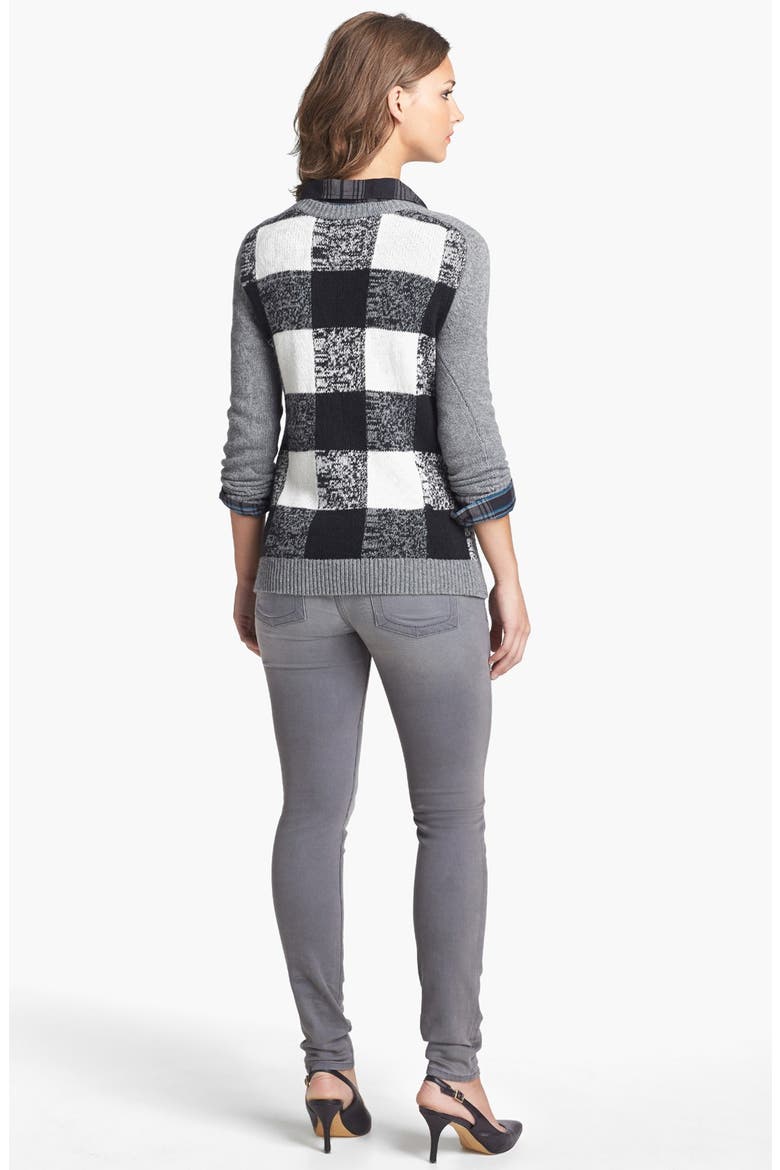'Mia' Skinny Jeans, Alternate, color, GREY