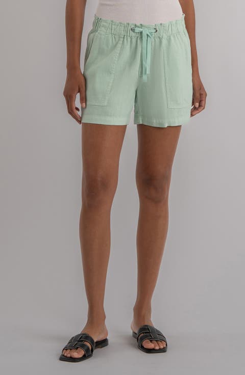 Katana Drawstring Linen Blend Shorts