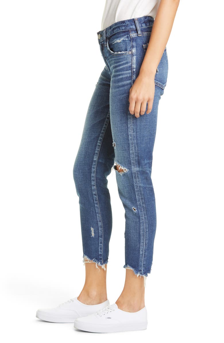 MOUSSY Glendele Ripped Crop Skinny Jeans, Alternate, color,