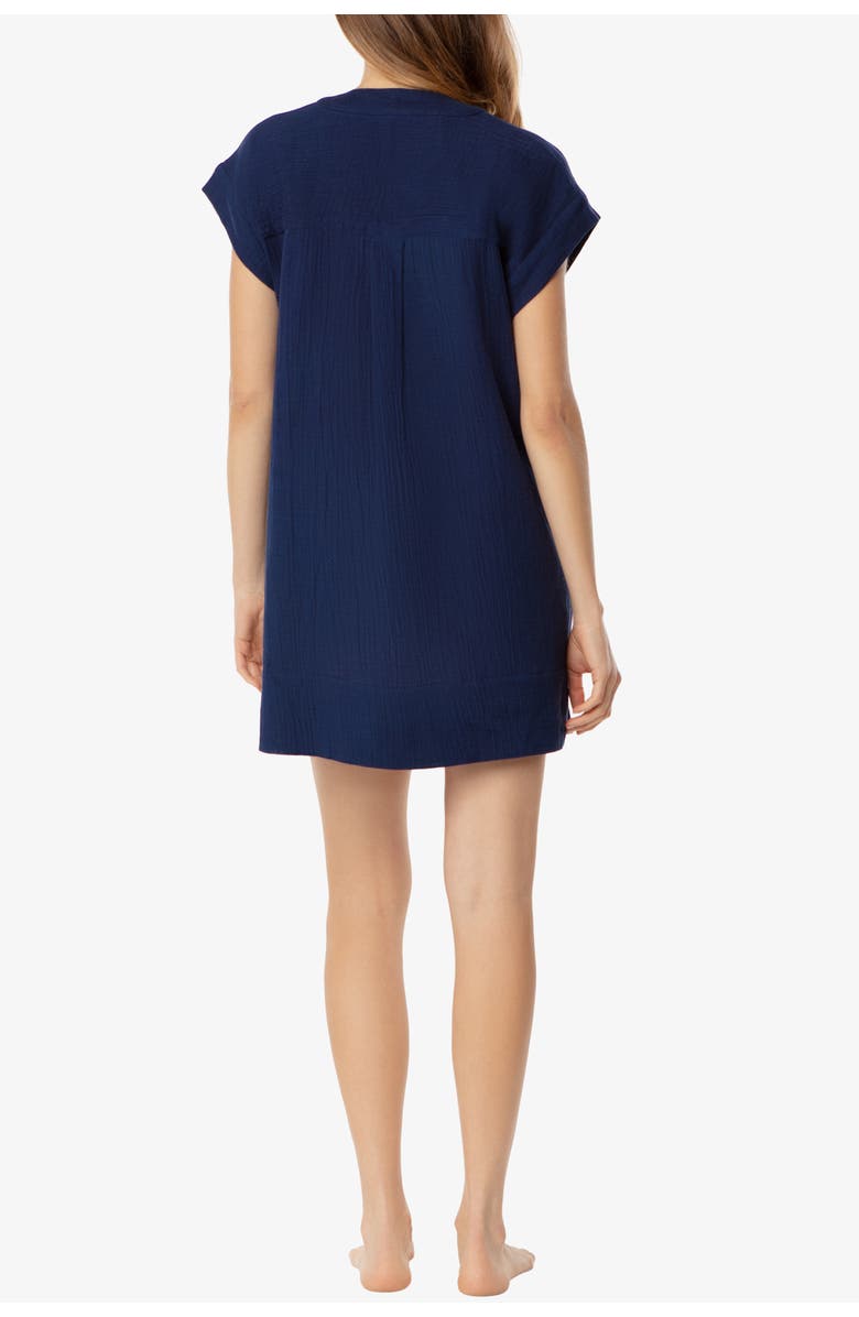 HELEN JON Island V-Neck Dress, Alternate, color, Navy