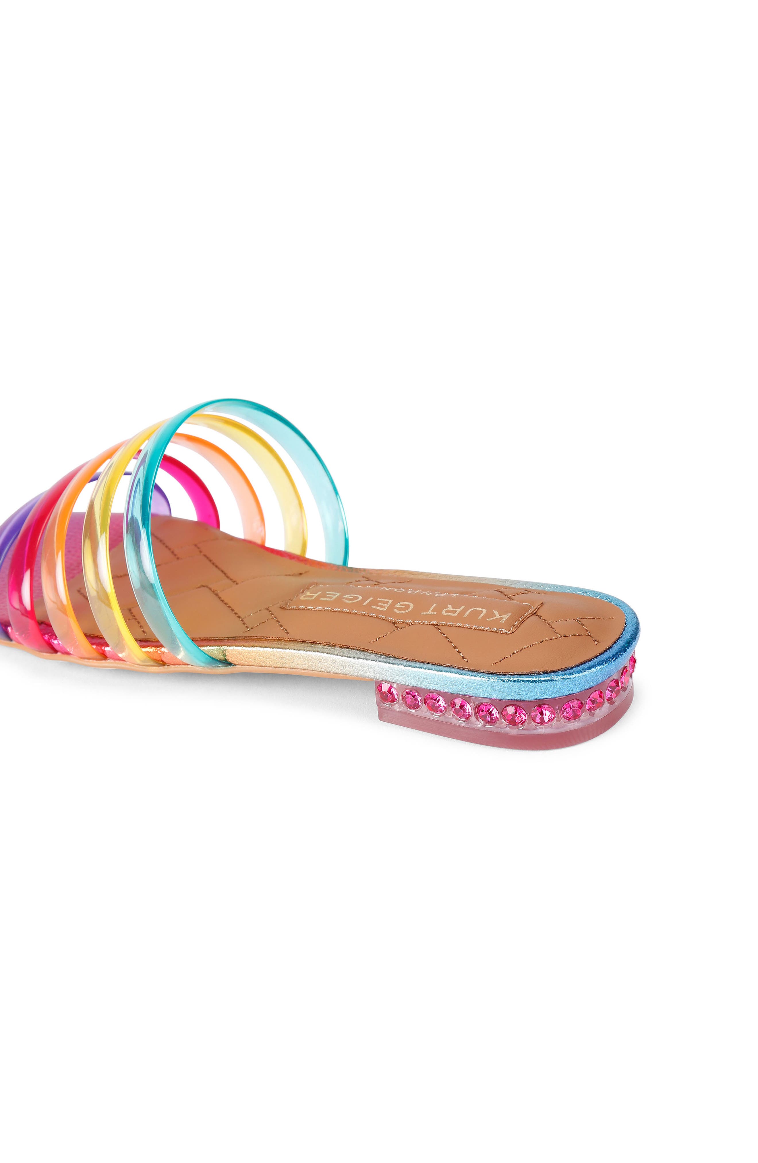 Kurt Geiger London Maddison Slide Sandal, Alternate, color, Rainbow Multi