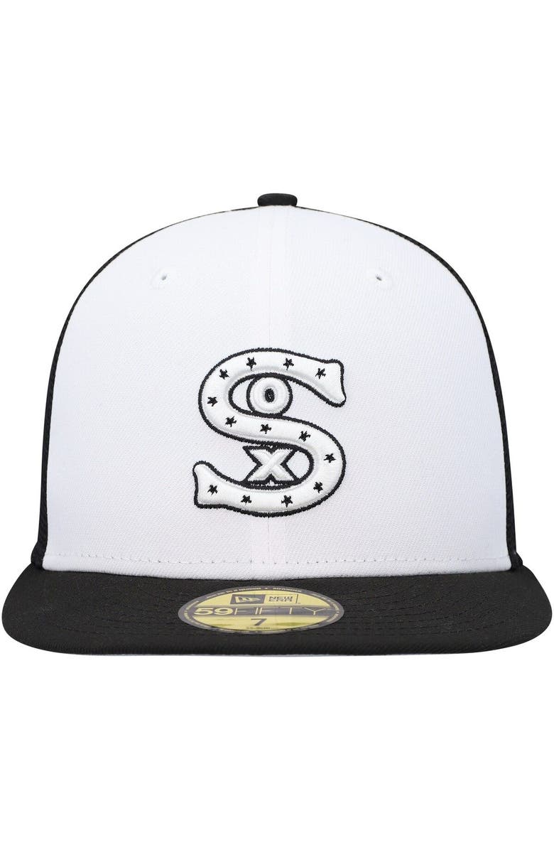 New Era Men's New Era White/Black Chicago White Sox 2023 On-Field Batting Practice 59FIFTY Fitted Hat, Alternate, color, White