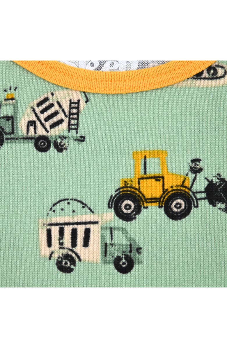 SLEEP ON IT Kids' Fitted Two-Piece Pajamas & Socks Set, Alternate, color, Green