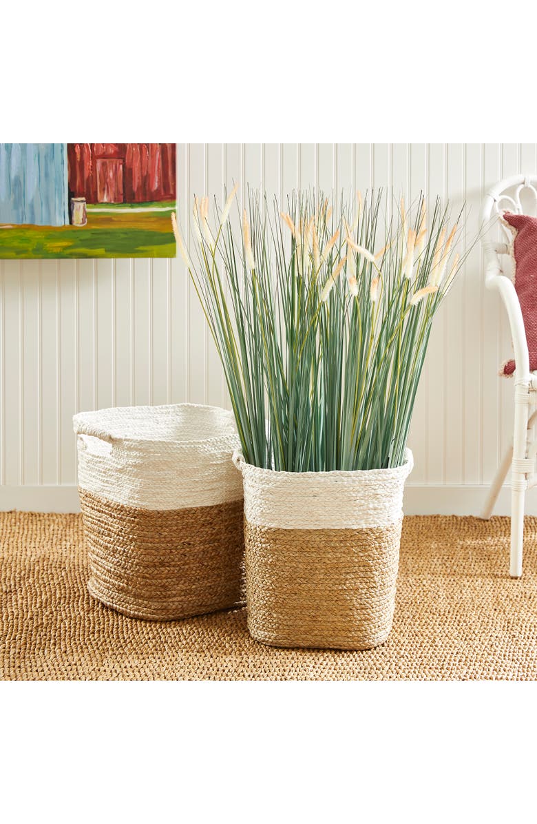 Napa Home & Garden Madura Rectangular Baskets Set of 2, Alternate, color, White