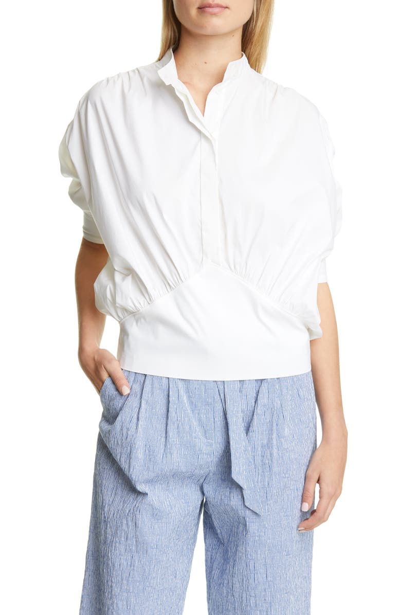 By Any Other Name Cotton Poplin Cummerbund Top, Main, color, 