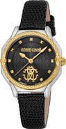Roberto Cavalli by Franck Muller Leather Strap Watch, 32mm