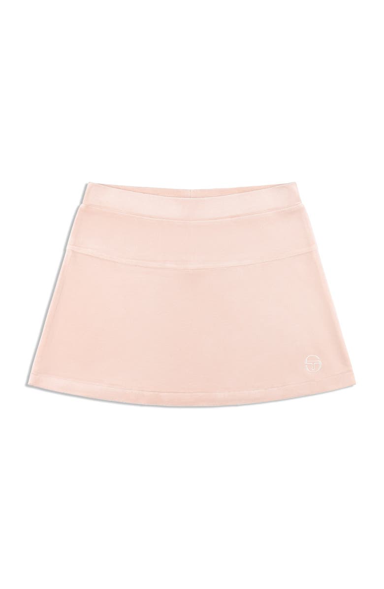 Sergio Tacchini Piera Velour Skirt, Alternate, color, Evening Sand