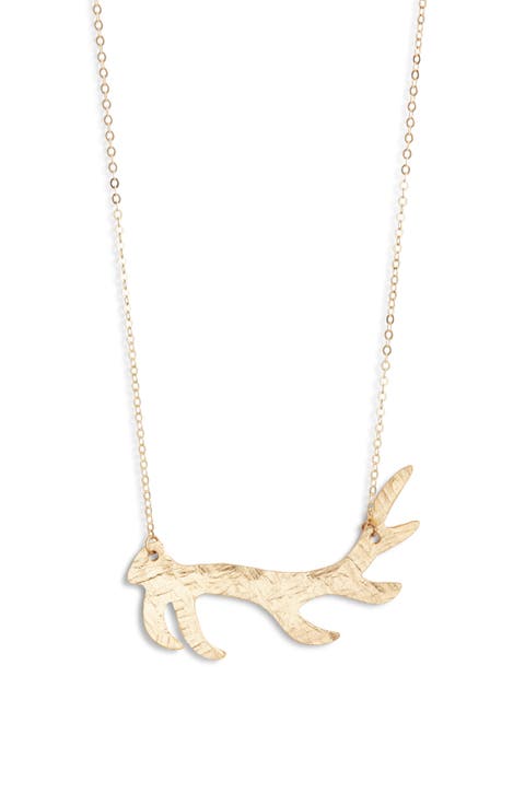 Antler Pendant Necklace