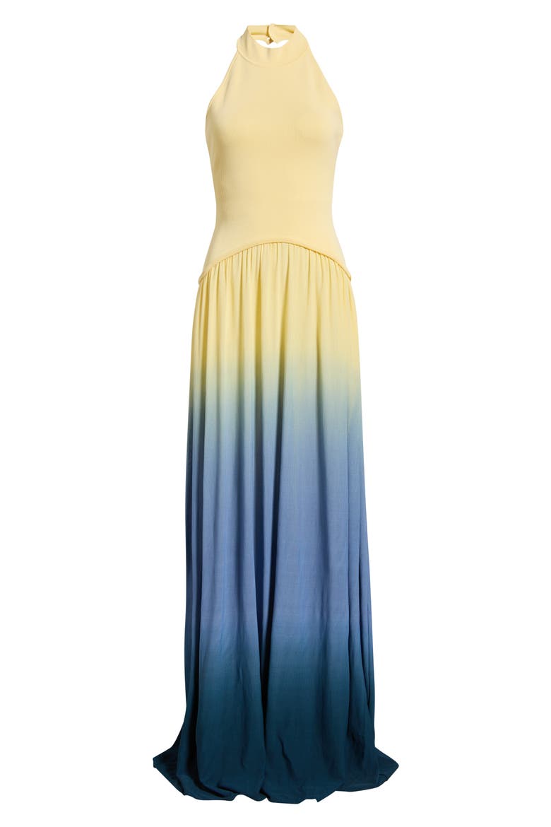 The Halter Soglio Maxi Dress, Main, color, OMBRE