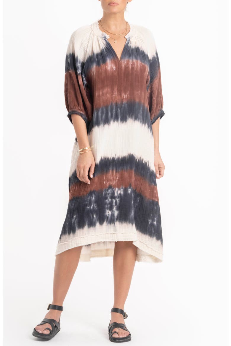 Tie Dye Gauze Dress with Pockets, Alternate, color, Birch Tie Dye