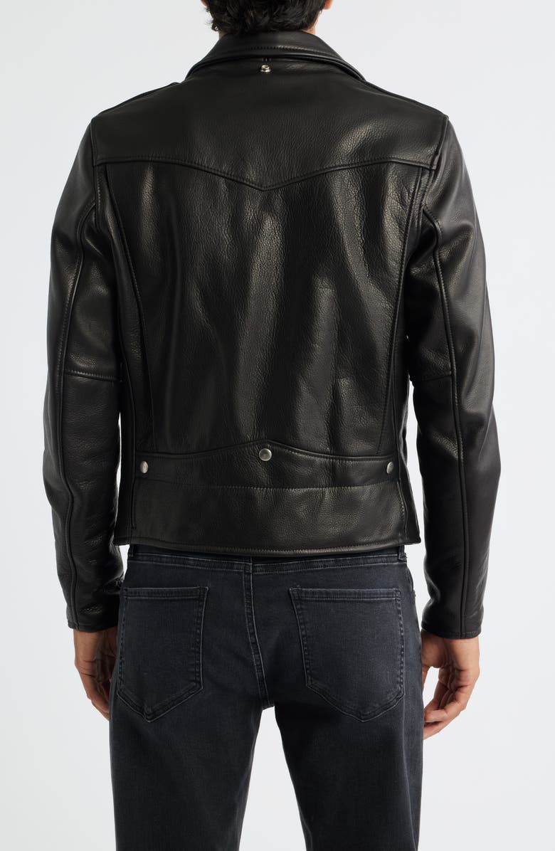 Schott NYC Bike Riders Perfecto Leather Moto Jacket, Alternate, color, Black