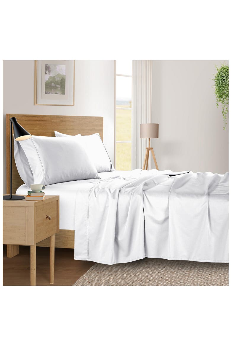 500 Thread Count Tencel Sheet Set, Alternate, color, WHITE